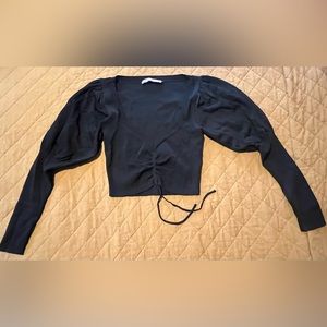 NWOT Zara Ruched Crop Top